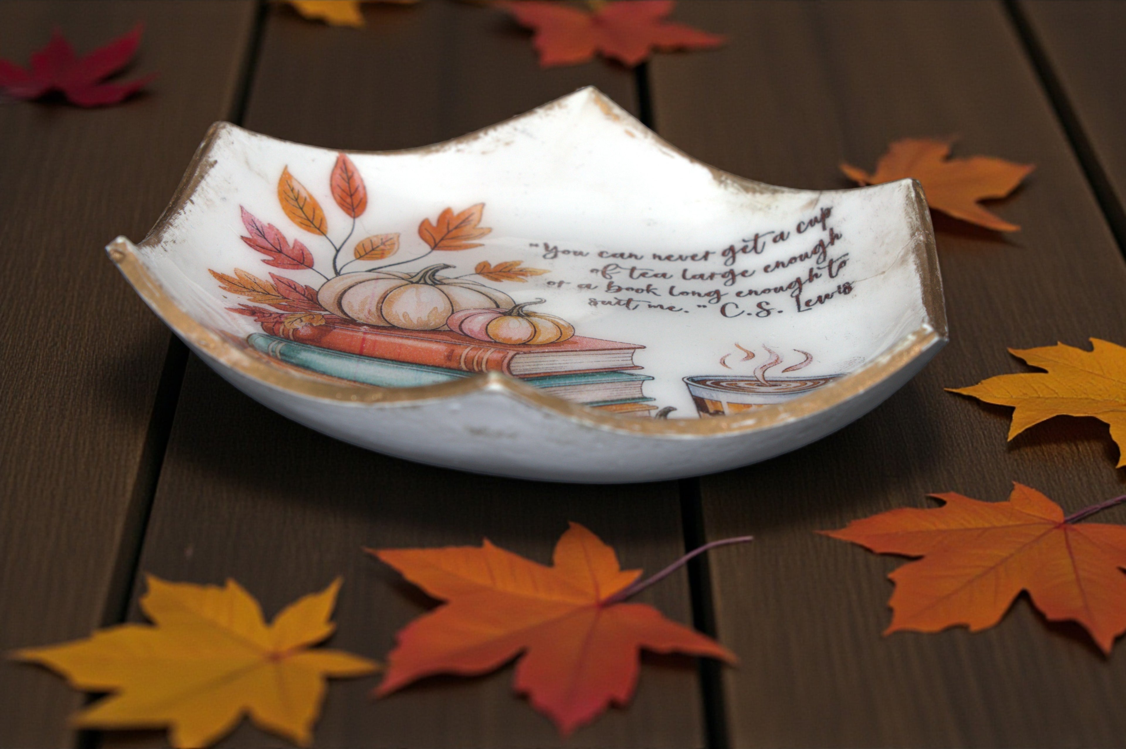 Fall Polymer Clay Trinket Dish